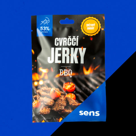 Cvrččí jerky - sušené maso BBQ