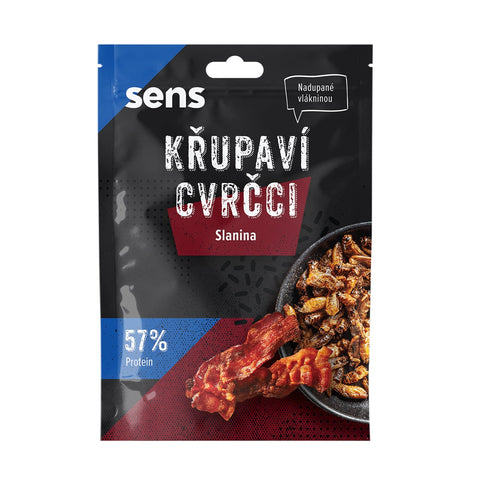 Pražení cvrčci nejvýhodněji - Slanina