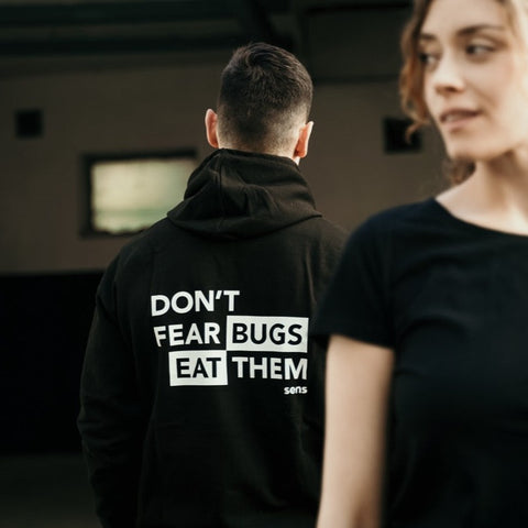 Mikina Sens "Don't fear bugs, eat them" - Kluci