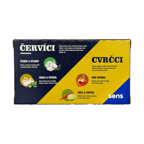 Ochutnávkový set cvrčků a červíků v dárkovém balení