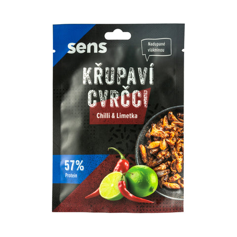 Křupaví cvrčci nejvýhodněji - Chilli & limetka